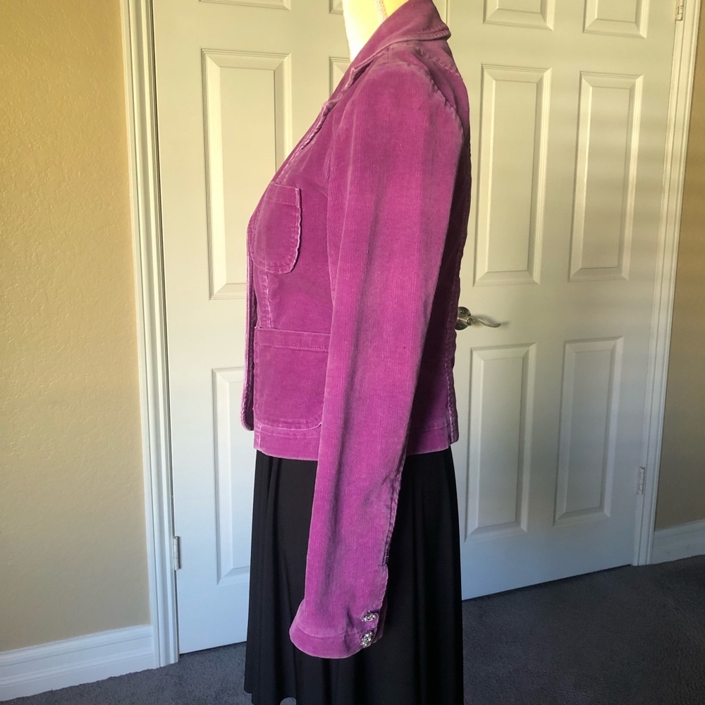 INC INTERNATIONAL CONCEPTS CORDUROY JACKET SIZE S MAUVE VIOLET COLOR - Picture 5 of 16